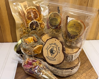Botanical Simmer Pot Blend | Stovetop Potpourri | Natural Home Fragrance | Housewarming Gift | Citrus Herbal Infusion