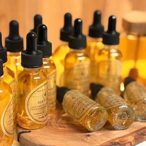 Holy Grail | Frankincense and Myrrh Anointing Oil | Sacred and Nourishing | Botanical Infusion image 1