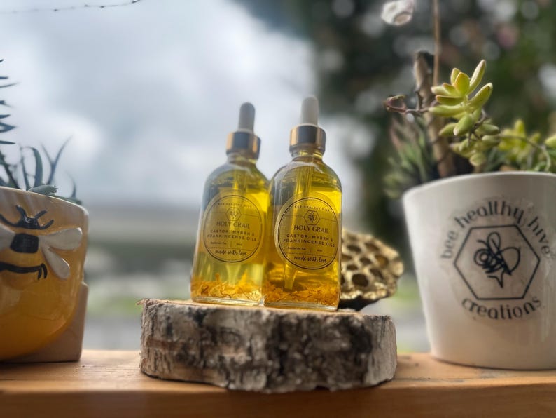 Holy Grail | Frankincense and Myrrh Anointing Oil | Sacred and Nourishing | Botanical Infusion image 4