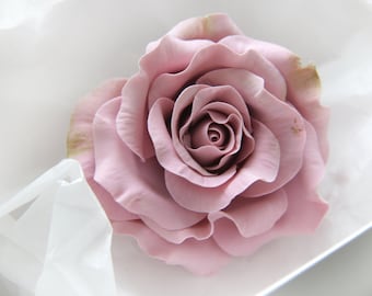 Wedding hair accessories - Blush Pink Flower Hair Clip - Bridal Rose Hair Clip - Blush Pink - Dusty Rose - Flowers hair accessories