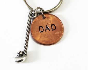 Dad. Fathers Day. Fathers Day Gift. Golf.  Golfing Gift for Dad. Golf Keychain. Dad Gift. Dad Sports. Dad Keychain. COMES PACKAGED