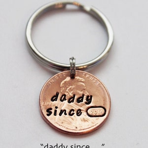 FATHERS GIFT. Personalized Penny. Stamped Penny. Daddy Since... Dad Gift. Fathers Day Gift. Fathers day. Gift for dad. New father gift. Dad