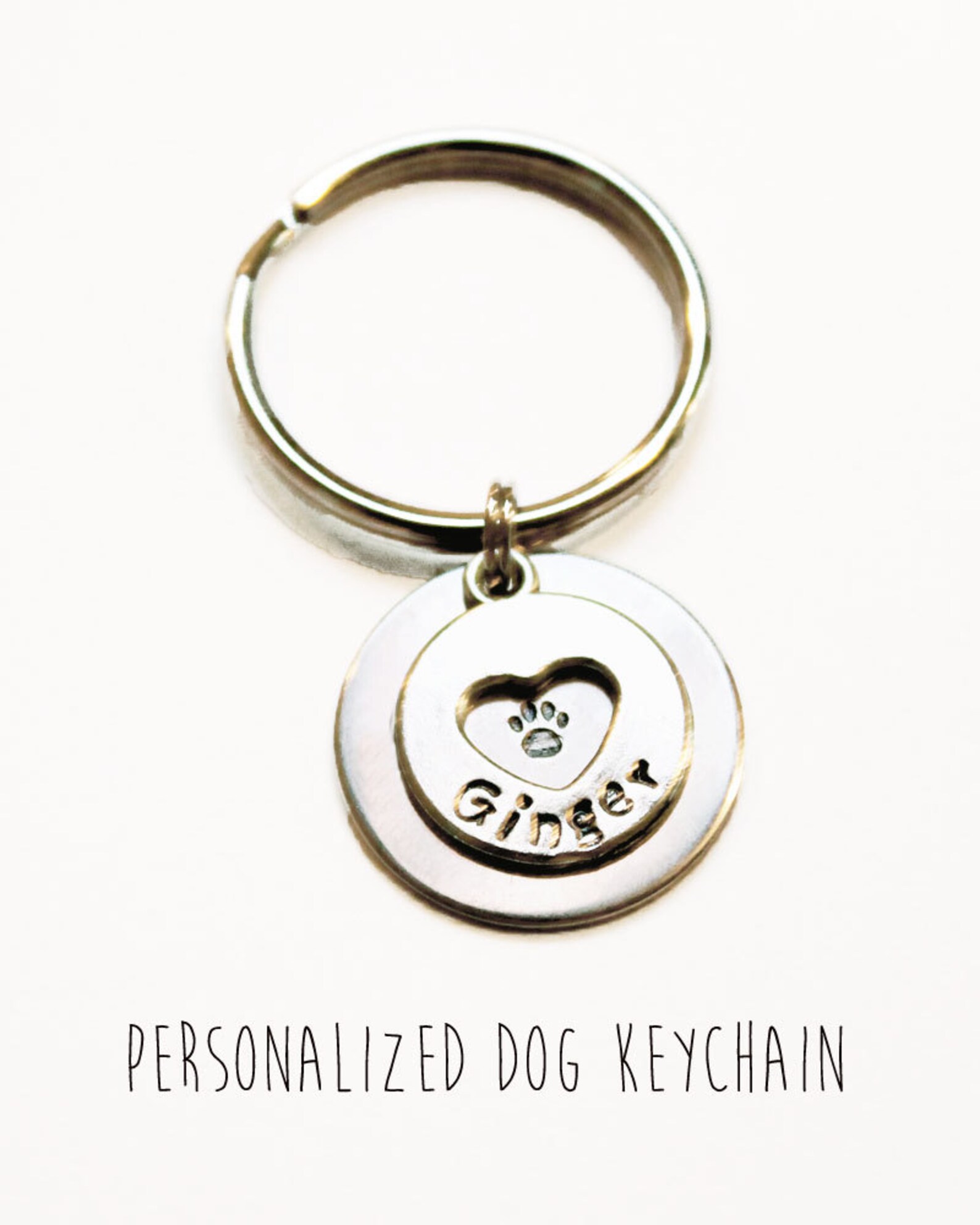Personalized Dog Keychain Dog Paw Keychain Dog Memorial Etsy