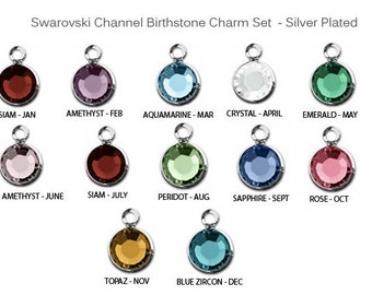 BIRTHSTONE ADD ON Charms.  Add on.  Birthstones