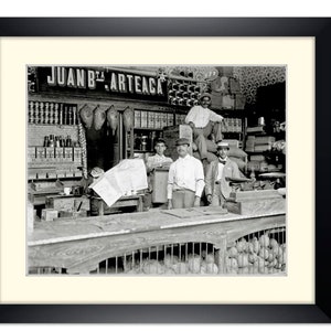 Old Store Caracas 1900 ART PRINT framed gift black and white photography fineartprint Art Print Mural Vintage Art image 3