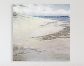 Canvas picture dunes sea sand beach landscape Over the Dunes 1919 C. Shackleton reproduction vintage pictures wall decoration gifts