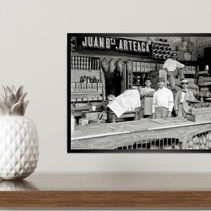 Old Store Caracas 1900 ART PRINT framed 41 x 31 cm black and white photography fine art print wall picture vintage art image 2