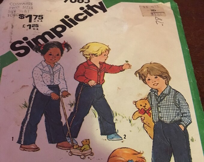 Toddler pants and vest pattern