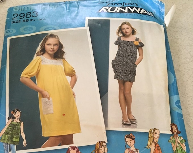 New Project Runway girls dress sewing pattern