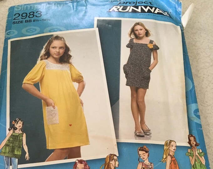 Project Runway girls dress sewing  pattern