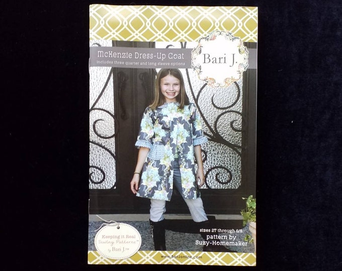 McKenzie dress-up coat sewing pattern.  New