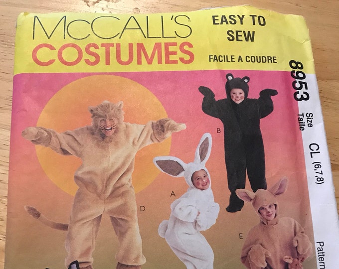 Animal Costume Pattern Etsy