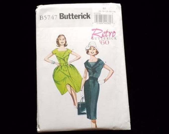 Butterick Retro '60 dress sewing pattern.  New