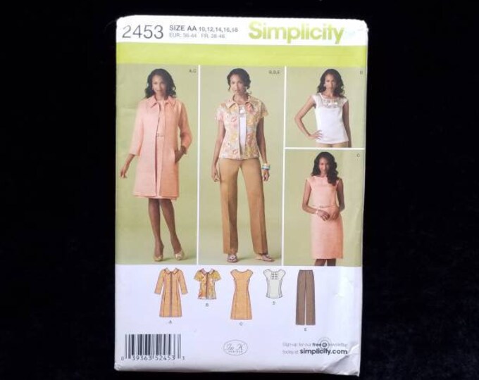Simplicity business casual outfit sewing pattern.   New