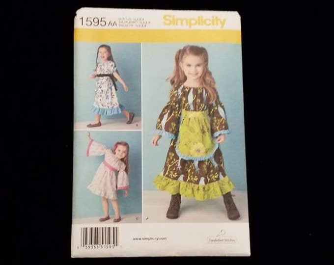 Simplicity 1595 toddler girls dress pattern