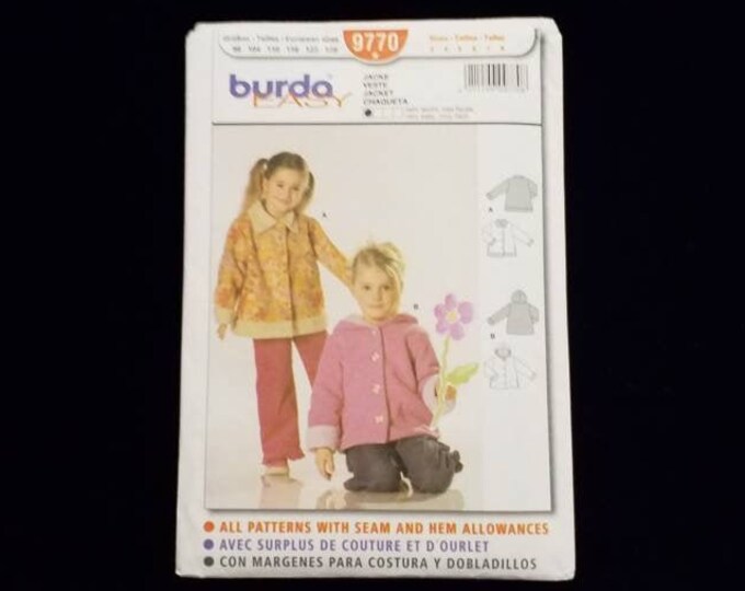 Burda Easy girls jacket sewing pattern NEW