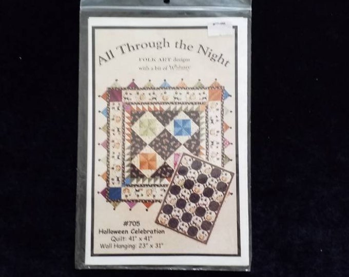 All Through the Night Folk Art designs halloween quilt pattern