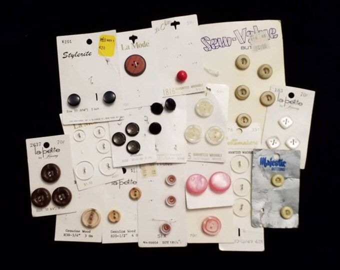 vintage button lot