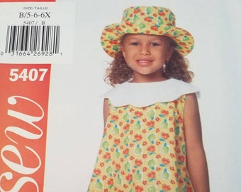 new girls sundress and hat sewing pattern