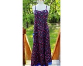 Patchwork festival hippy apron style dress size Large