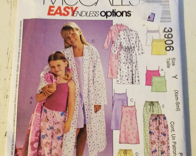 Girls size 3-6 pajama sewing pattern