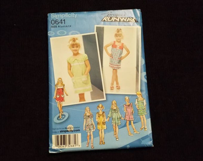 Simplicity Project Runway childrens dress sewing pattern. New. Dress pattern.