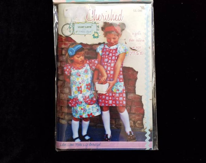 Lilac Lane Cherished girls peasant style dress sewing pattern