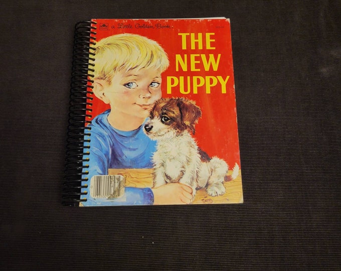 Upcycled Little Golden Book Journal sketchbook