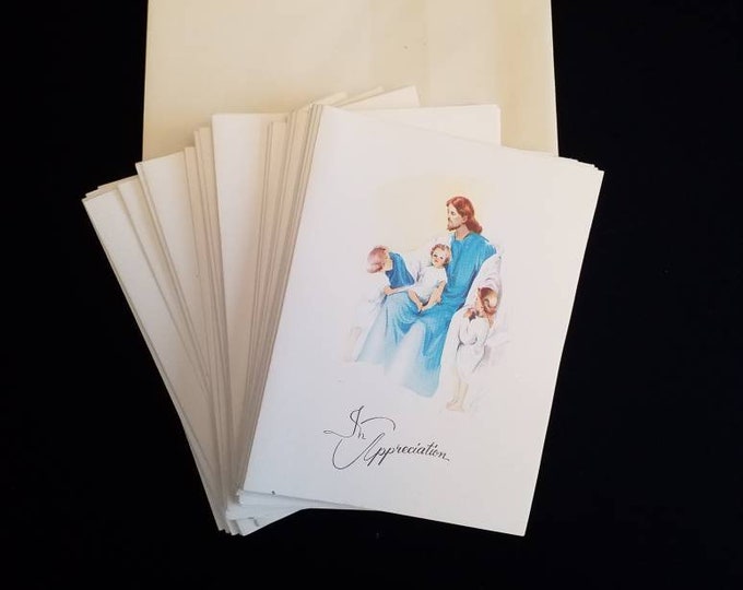 Vintage Thank you, grievance, sympathy, religious set of 25 cards and envelopes