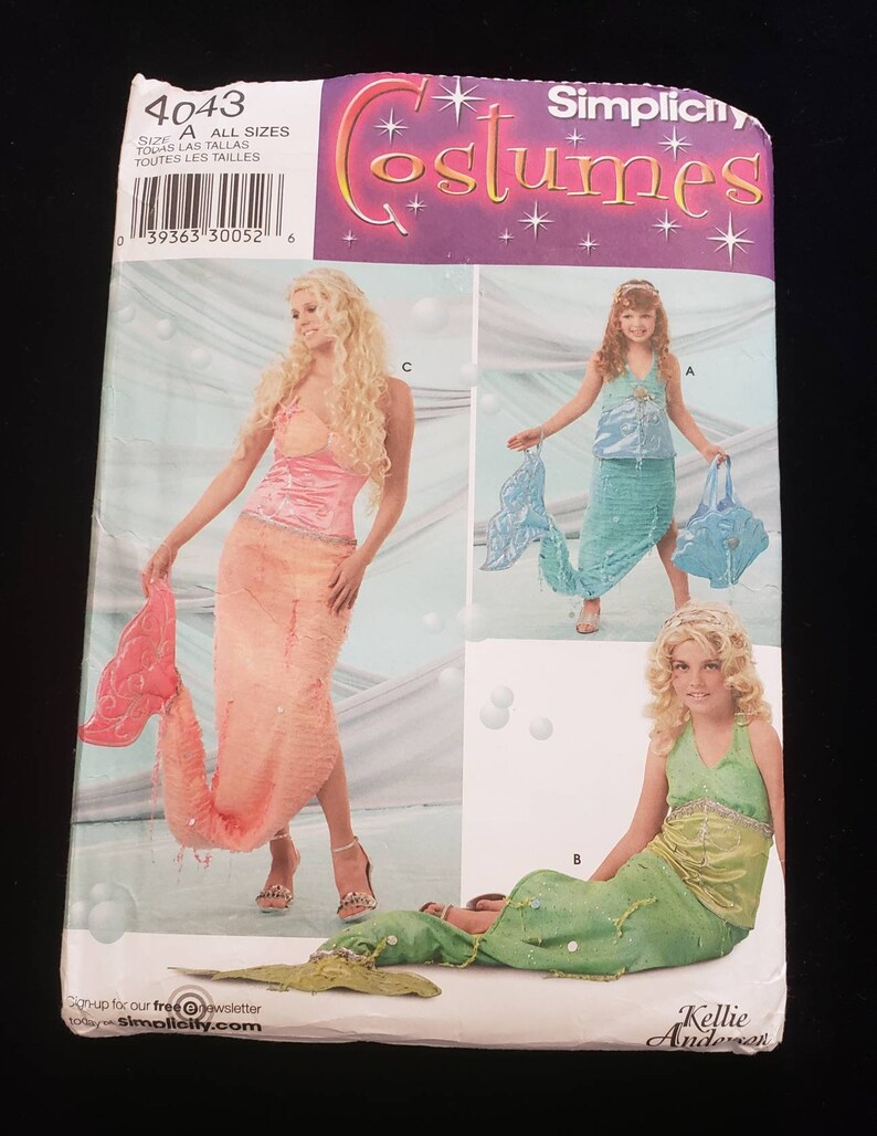 Mermaid Costume Sewing Pattern - Etsy