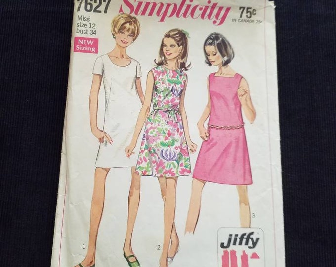 Vintage misses' jiffy dress pattern