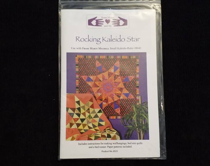 Rocking Kaleido Star Quilt sewing pattern by Marti & Me. New
