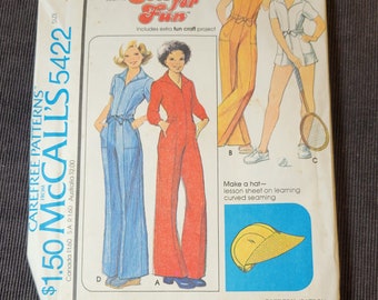 Vintage McCall's pattern 5422. Girls jumper sewing pattern size 8. 1977