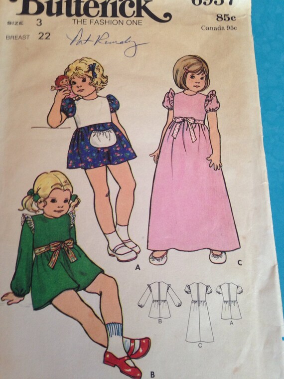 knee length dresses for ladies Butterick 3129 Sewing Pattern UNCUT Childrens' Girls' Dress Sizes 12, – Wee  Scotty