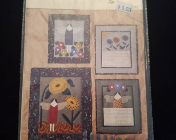 Earth Angel wall hanging applique quilt style design pattern