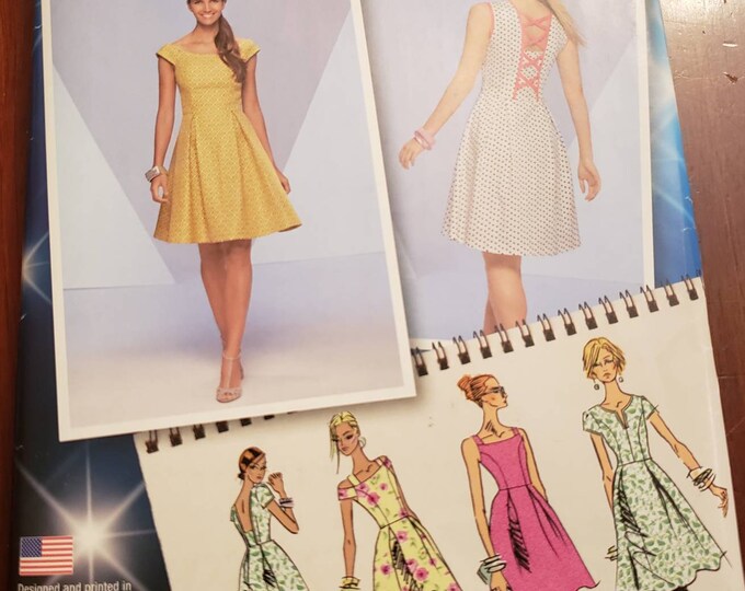 Simplicity 1418 project runway plus size summer dress pattern