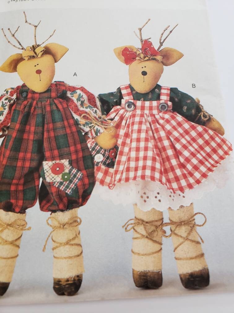 stuffed reindeer sewing pattern