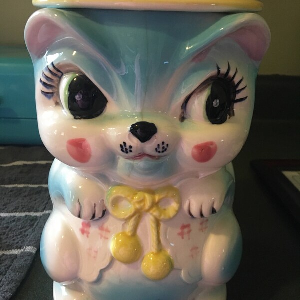 Vintage Cat Cookie Jar