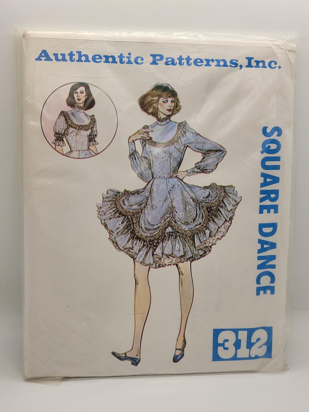 Authentic Patterns Inc. 312 Multi-size Square Dance Dress Sewing ...