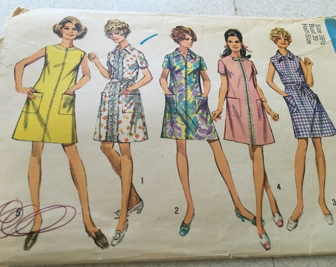 Vintage mini dress pattern