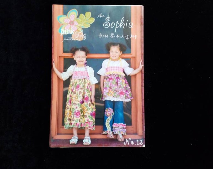 The Sophia dress and swing top girls sewing pattern