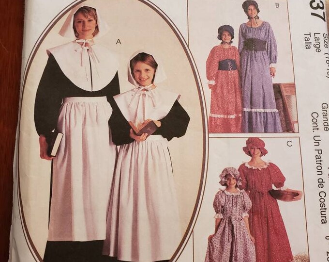 McCall's costume pattern 2337. Pilgrim period style costume pattern.