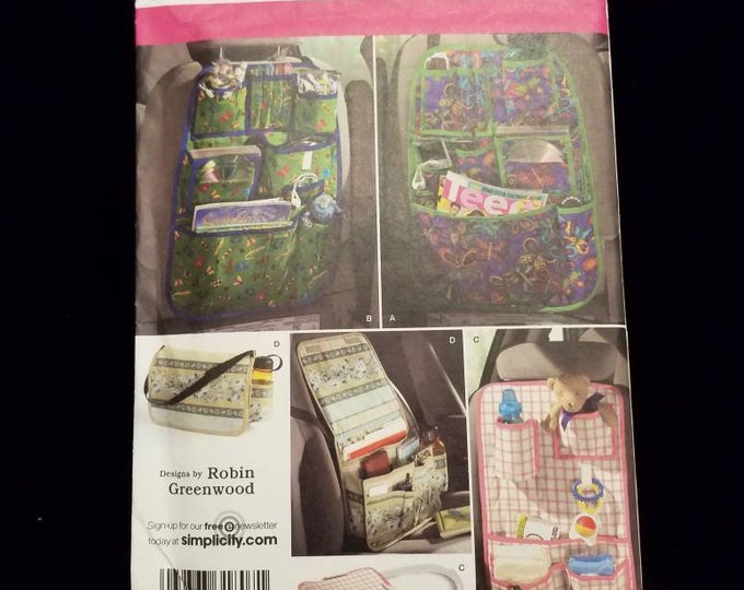 Simplicity 2916  car organizer sewing pattern design by Robin Greenwood