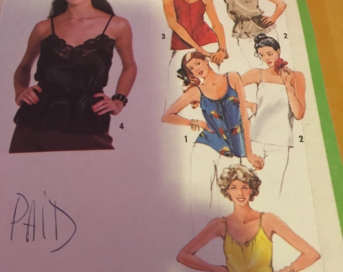 Vintage camisole lingerie pattern