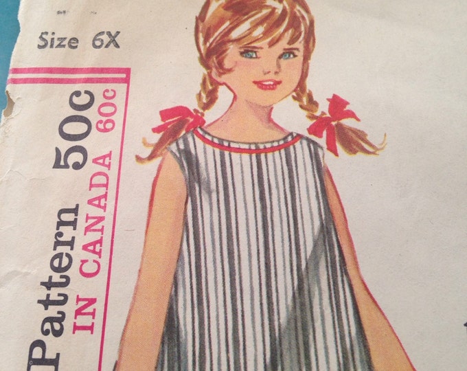 Vintage childs top and boxer pants pattern size 6x