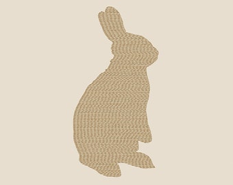 Silhouette of a rabbit - Illustration postcard 14,8cm x 14,8cm / print 20cm x 20cm (7,9" x 7,9") / print 30cm x 30cm (11,8" x 11,8")
