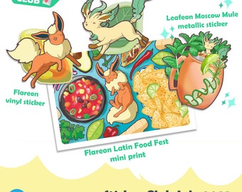 Sticker Club Leafeon & Flareon