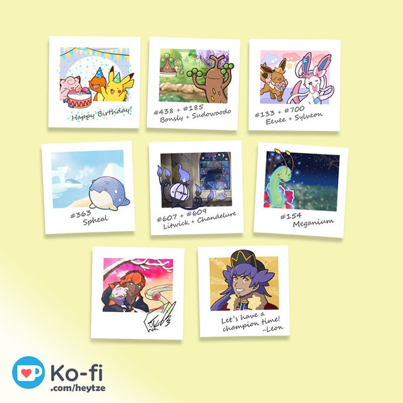 Pokémon Polaroid Prints image 1