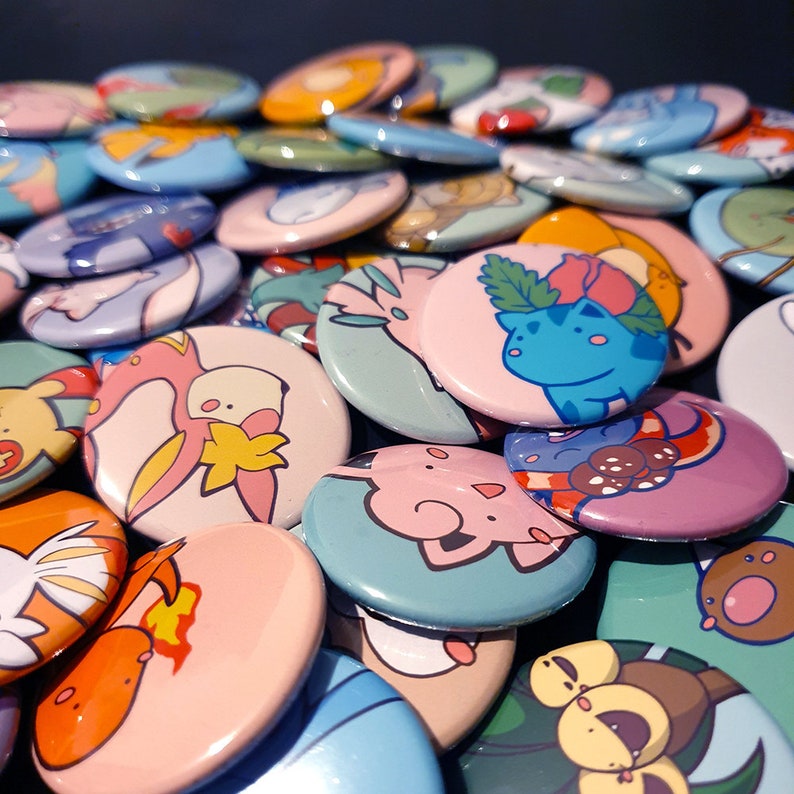 Pokémon Buttons Choose your own image 3