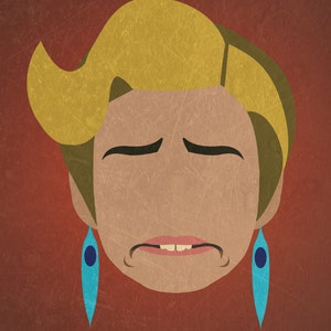 Minimalist design inspired by Jerri Blank from &quot;Strangers With Candy&quot;